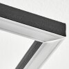 Macos Plafoniera LED Aspetto del legno, Nero, 1-Luce