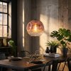 Ripoll Lampadario a sospensione, Lampada a sfera, Lampada a sospensione Chiaro, Ramato, 1-Luce