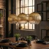 Koyoto Lampadario a sospensione, Lampada a sfera, Lampada a sospensione Oro, Chiaro, 3-Luci