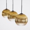 Koyoto Lampadario a sospensione, Lampada a sfera, Lampada a sospensione Oro, Chiaro, 3-Luci