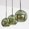 Koyoto Lampadario a sospensione, Lampada a sfera, Lampada a sospensione Verde, 3-Luci