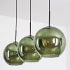 Koyoto Lampadario a sospensione, Lampada a sfera, Lampada a sospensione Verde, 3-Luci