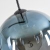 Koyoto Lampadario a sospensione, Lampada a sfera, Lampada a sospensione Blu, Chiaro, 3-Luci