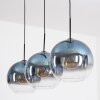 Koyoto Lampadario a sospensione, Lampada a sfera, Lampada a sospensione Blu, Chiaro, 3-Luci