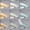 Lidor Plafoniera LED Grigio, Bianco, 1-Luce, Telecomando