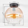 Koyoto Plafoniera, Lampada a sfera 20 cm Ambrato, Chiaro, 1-Luce