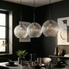 Koyoto Lampadario a sospensione, Lampada a sfera, Lampada a sospensione Chiaro, 3-Luci