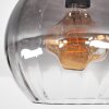 Koyoto Plafoniera, Lampada a sfera 25 cm Chiaro, Grigio fumo, 1-Luce
