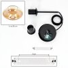 Mertola Lampadario a sospensione, Lampada a sospensione Ambrato, Chiaro, 1-Luce