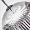 Ripoll Lampadario a sospensione, Lampada a sfera, Lampada a sospensione Cromo, Grigio fumo, 1-Luce