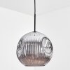 Ripoll Lampadario a sospensione, Lampada a sfera, Lampada a sospensione Cromo, Grigio fumo, 1-Luce