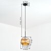 Ripoll Lampadario a sospensione, Lampada a sfera, Lampada a sospensione Ambrato, 1-Luce