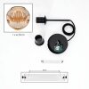 Ripoll Lampadario a sospensione, Lampada a sfera, Lampada a sospensione Ambrato, 1-Luce