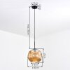 Ripoll Lampadario a sospensione, Lampada a sfera, Lampada a sospensione Ambrato, 1-Luce