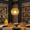 Ripoll Lampadario a sospensione, Lampada a sfera, Lampada a sospensione Oro, Chiaro, 1-Luce