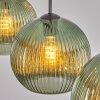Koyoto Lampadario a sospensione, Lampada a sfera, Lampada a sospensione Verde, 3-Luci