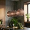 Koyoto Lampadario a sospensione, Lampada a sfera, Lampada a sospensione Ramato, 3-Luci