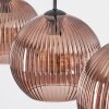 Koyoto Lampadario a sospensione, Lampada a sfera, Lampada a sospensione Ramato, 3-Luci
