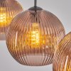 Koyoto Lampadario a sospensione, Lampada a sfera, Lampada a sospensione Ramato, 3-Luci
