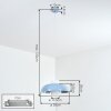 Jarik Lampadario a sospensione, Lampada a sospensione Blu, 1-Luce