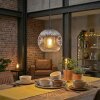 Ripoll Lampadario a sospensione, Lampada a sfera, Lampada a sospensione Cromo, Chiaro, Grigio fumo, 1-Luce