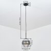 Ripoll Lampadario a sospensione, Lampada a sfera, Lampada a sospensione Cromo, Chiaro, Grigio fumo, 1-Luce