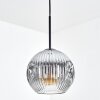 Ripoll Lampadario a sospensione, Lampada a sfera, Lampada a sospensione Cromo, Chiaro, Grigio fumo, 1-Luce