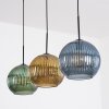 Koyoto Lampadario a sospensione, Lampada a sfera, Lampada a sospensione Blu, Oro, Verde, 3-Luci