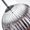 Ripoll Lampadario a sospensione, Lampada a sfera, Lampada a sospensione Cromo, Grigio fumo, 1-Luce