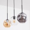 Ripoll Lampadario a sospensione, Lampada a sfera, Lampada a sospensione Ambrato, Chiaro, Grigio fumo, 3-Luci