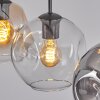 Ripoll Lampadario a sospensione, Lampada a sfera, Lampada a sospensione Ambrato, Chiaro, Grigio fumo, 3-Luci
