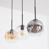 Ripoll Lampadario a sospensione, Lampada a sfera, Lampada a sospensione Ambrato, Chiaro, Grigio fumo, 3-Luci