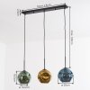 Ripoll Lampadario a sospensione, Lampada a sfera, Lampada a sospensione Blu, Oro, Verde, 3-Luci
