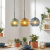 Koyoto Lampadario a sospensione, Lampada a sfera, Lampada a sospensione Blu, Oro, Verde, 3-Luci