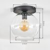 Koyoto Plafoniera, Lampada a sfera 25 cm Chiaro, 1-Luce