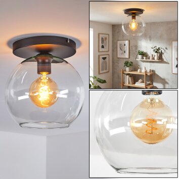 Koyoto Plafoniera, Lampada a sfera 25 cm Chiaro, 1-Luce
