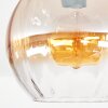 Koyoto Plafoniera, Lampada a sfera 25 cm Ambrato, Chiaro, 1-Luce