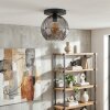 Koyoto Plafoniera, Lampada a sfera 25 cm Grigio fumo, 1-Luce