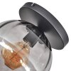Koyoto Plafoniera, Lampada a sfera 25 cm Grigio fumo, 1-Luce