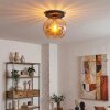 Koyoto Plafoniera, Lampada a sfera 25 cm Ambrato, 1-Luce