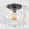 Koyoto Plafoniera, Lampada a sfera 25 cm Chiaro, 1-Luce