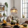 Ripoll Lampadario a sospensione, Lampada a sfera, Lampada a sospensione Chiaro, Grigio fumo, 1-Luce