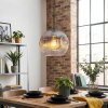 Ripoll Lampadario a sospensione, Lampada a sfera, Lampada a sospensione Chiaro, Grigio fumo, 1-Luce