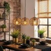 Mulstrand Lampadario a sospensione, Lampada a sospensione Marrone, 3-Luci