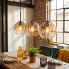 Koyoto Lampadario a sospensione, Lampada a sospensione Ambrato, Chiaro, 3-Luci