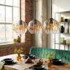 Koyoto Lampadario a sospensione, Lampada a sospensione Ambrato, Chiaro, 3-Luci