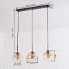 Koyoto Lampadario a sospensione, Lampada a sospensione Ambrato, Chiaro, 3-Luci
