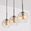 Koyoto Lampadario a sospensione, Lampada a sospensione Ambrato, Chiaro, 3-Luci