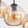 Koyoto Lampadario a sospensione, Lampada a sospensione Ambrato, 3-Luci