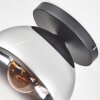 Koyoto Plafoniera, Lampada a sfera 25 cm Cromo, Chiaro, Grigio fumo, 1-Luce